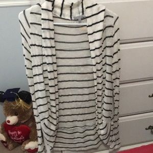 White striped cardigan